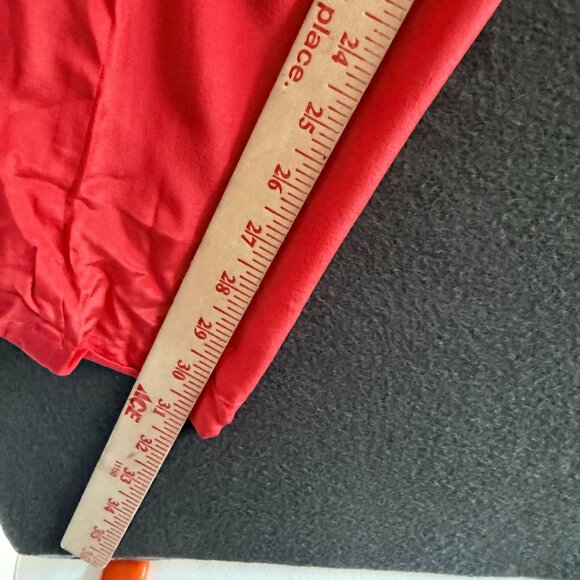 NWT Diane Gilman 100% Silk Wide Leg Lounge Pants Women's Medium Casualchic Red - Picture 8 of 10